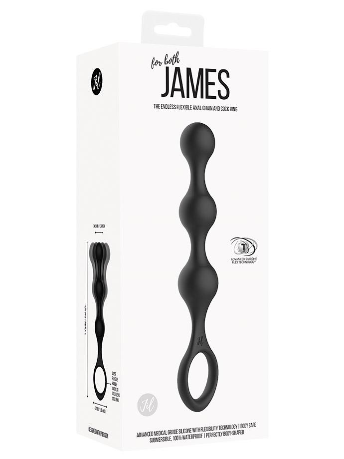 The Endless Flexible Anal Chain and Cock Ring - James