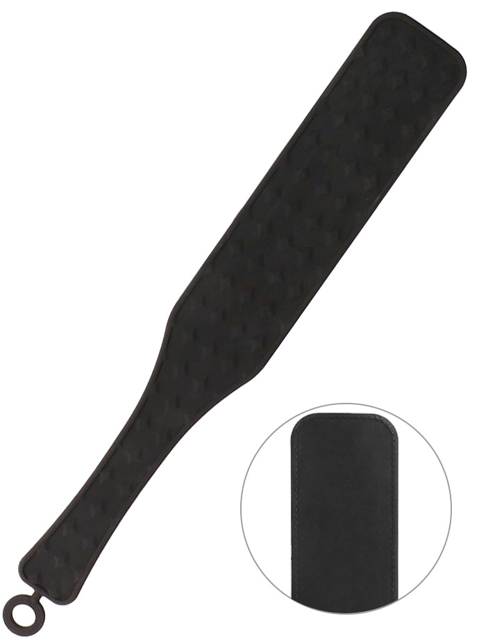 OUCH! Silicone Textured Paddle - Schwarz