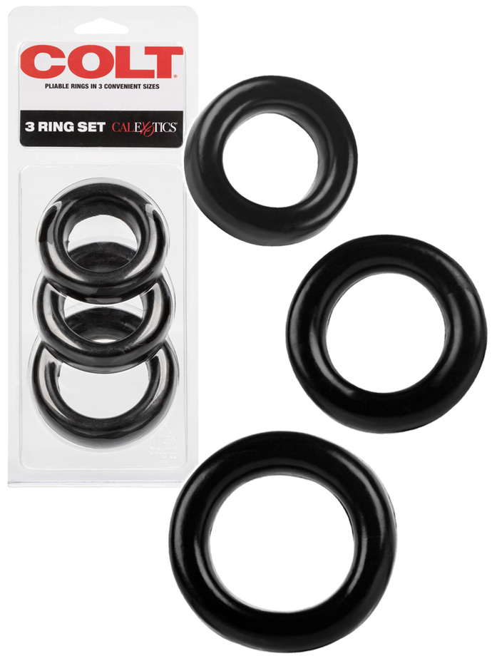 Cock rings COLT 3 Ring Set