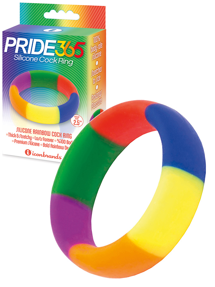 Pride 365 - Rainbow Silikon Cock Ring