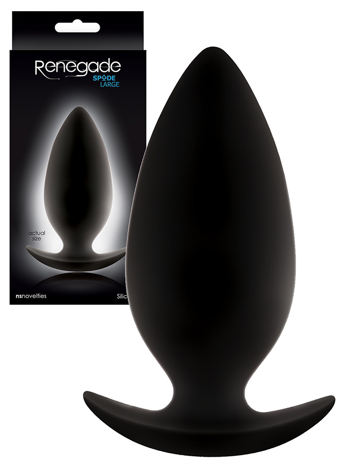 Renegade - Spade Silicone Anal Plug - Large