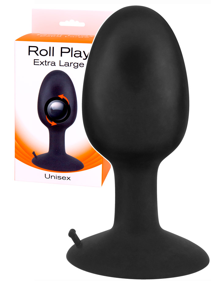 Roll Play Anal Plug Schwarz - Extra Large