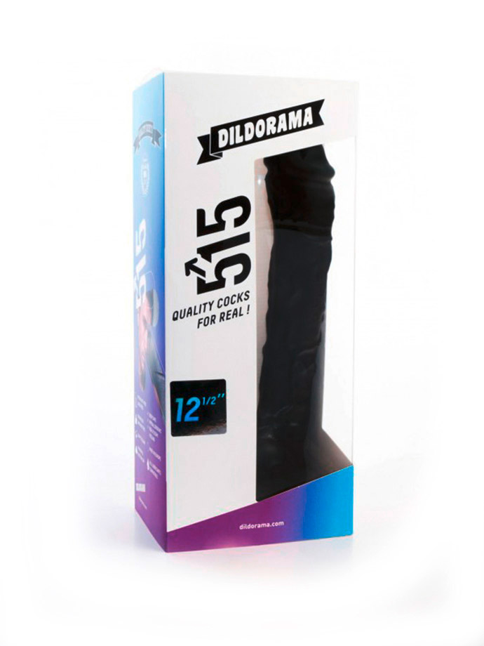 Dildorama 515 line XXL Dildo 12.5 inch Suction - Black