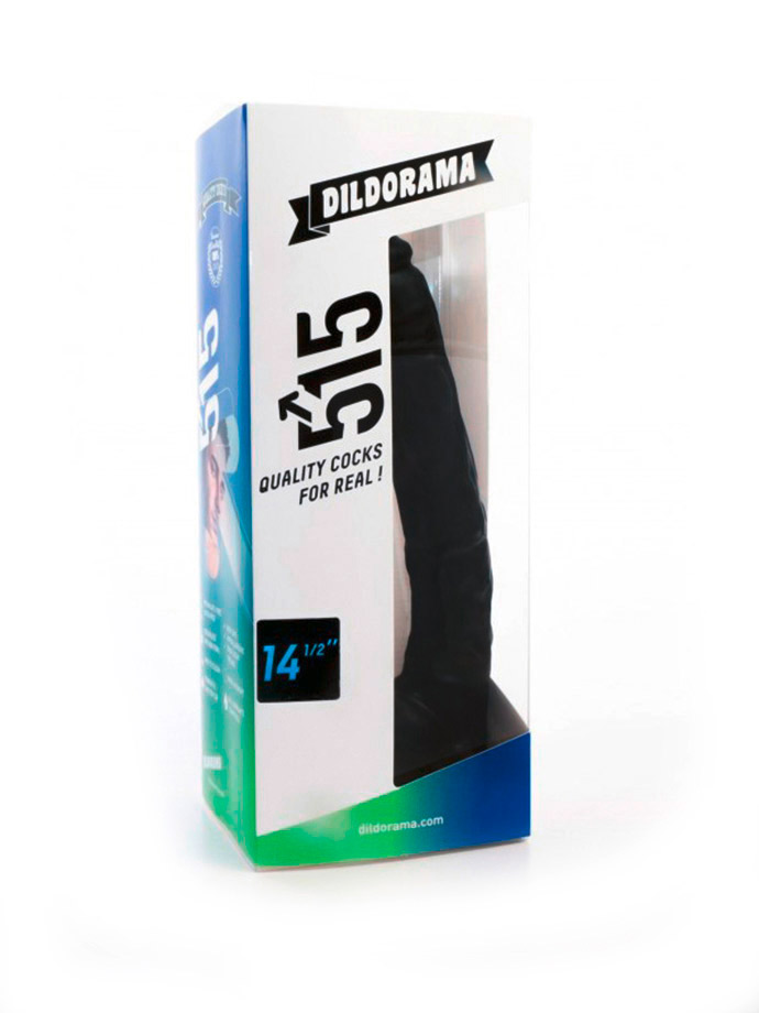Dildorama 515 line XXL Dildo 14.5 inch Suction - Black