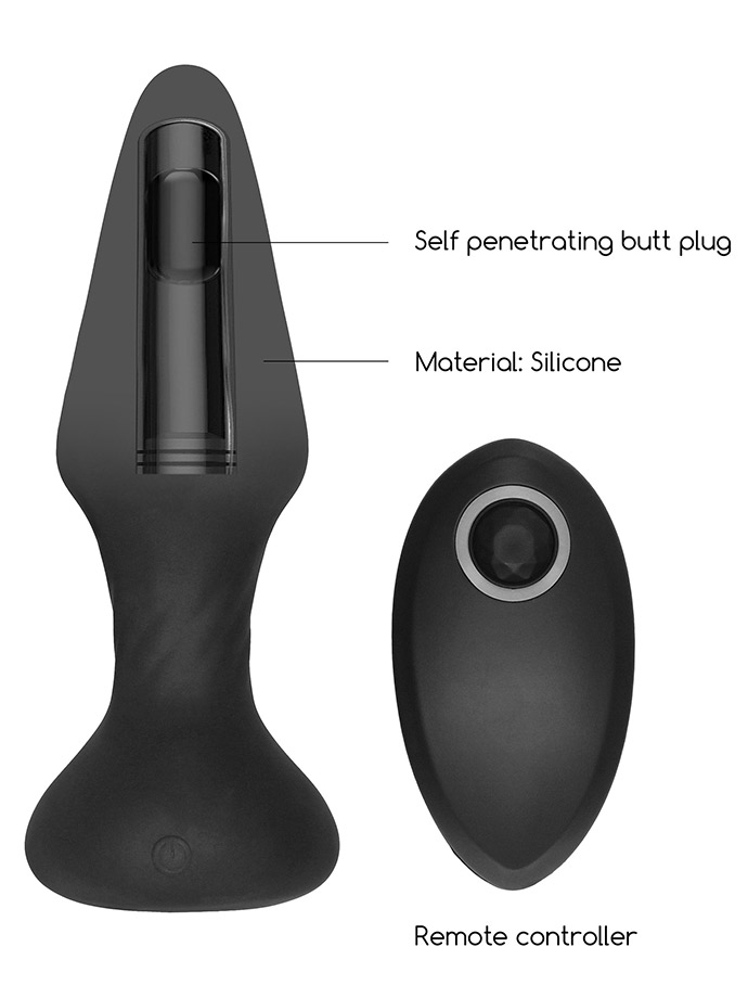 Self Penetrating Butt Plug with Remote Control - SONO No.81