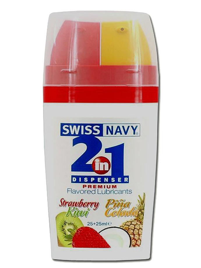 Swiss Navy 2 in 1 Flavored Lubricants Strawberry Kiwi /Pina Cola