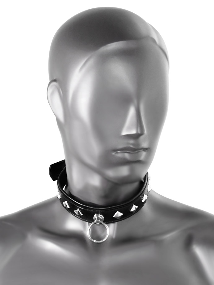 Collar with Ring - Black