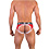 Push Underwear - Premium Mesh Hole Brief - Rot/Weiß