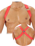 Party Boy Elastic Harness - Rot